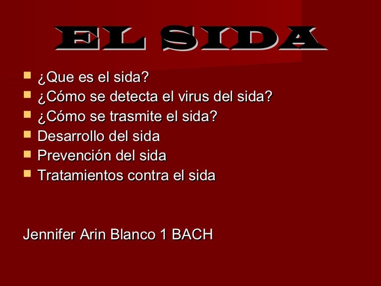 Como se detecta el sida en la mujer